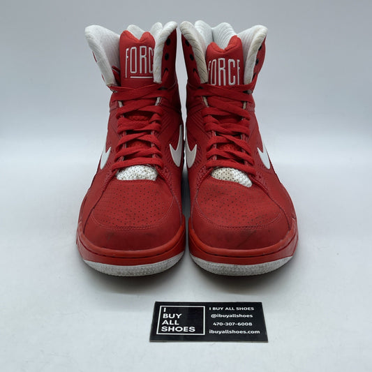 Size 9.5 - Nike Air Command Force University Red White Suede (684715-600)
