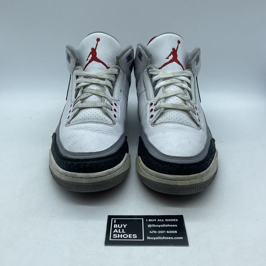 Size 14 - Jordan 3 Retro NRG Tinker 2018 White Black Suede Leather (AQ3835-160)