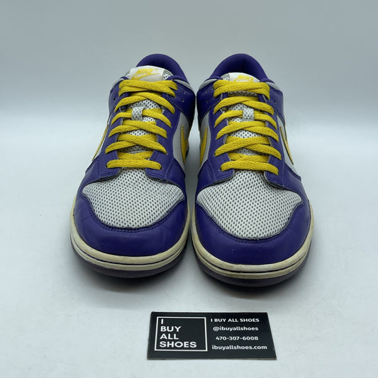 Size 11.5 - Nike Dunk Low Premium iD Purple Grey Suede Leather (316143-991)