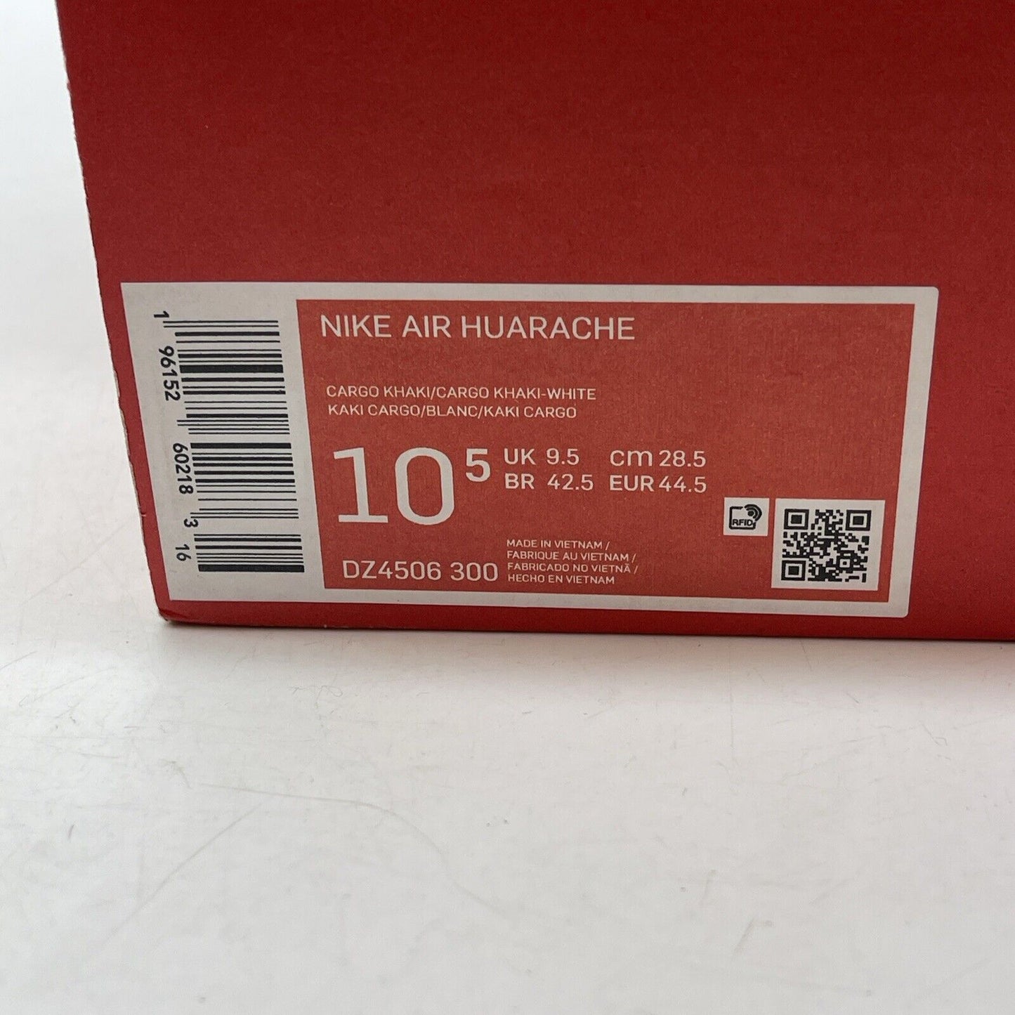 Size 10.5 - Nike Air Huarache Cargo Khaki Black Green Suede Rubber (DZ4506-300)