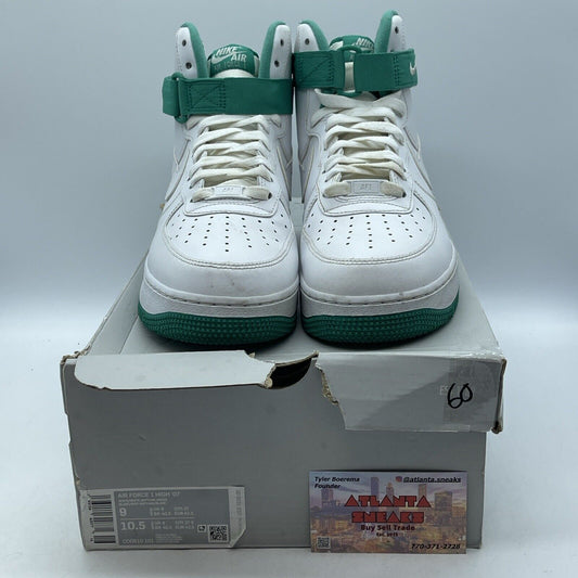 Size 9 - Nike Air Force 1 High Neptune Green White Leather (CD0910-101)