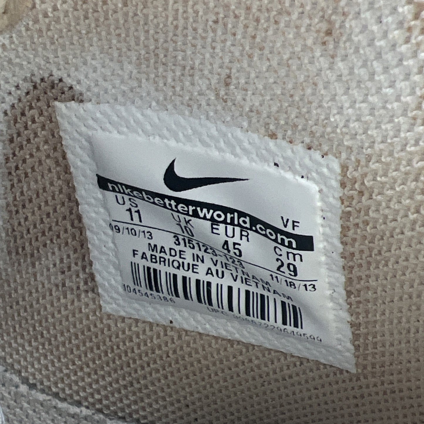 Size 11 - Nike Air Force 1 '07 Mid White Abyss Volt (315123-123)
