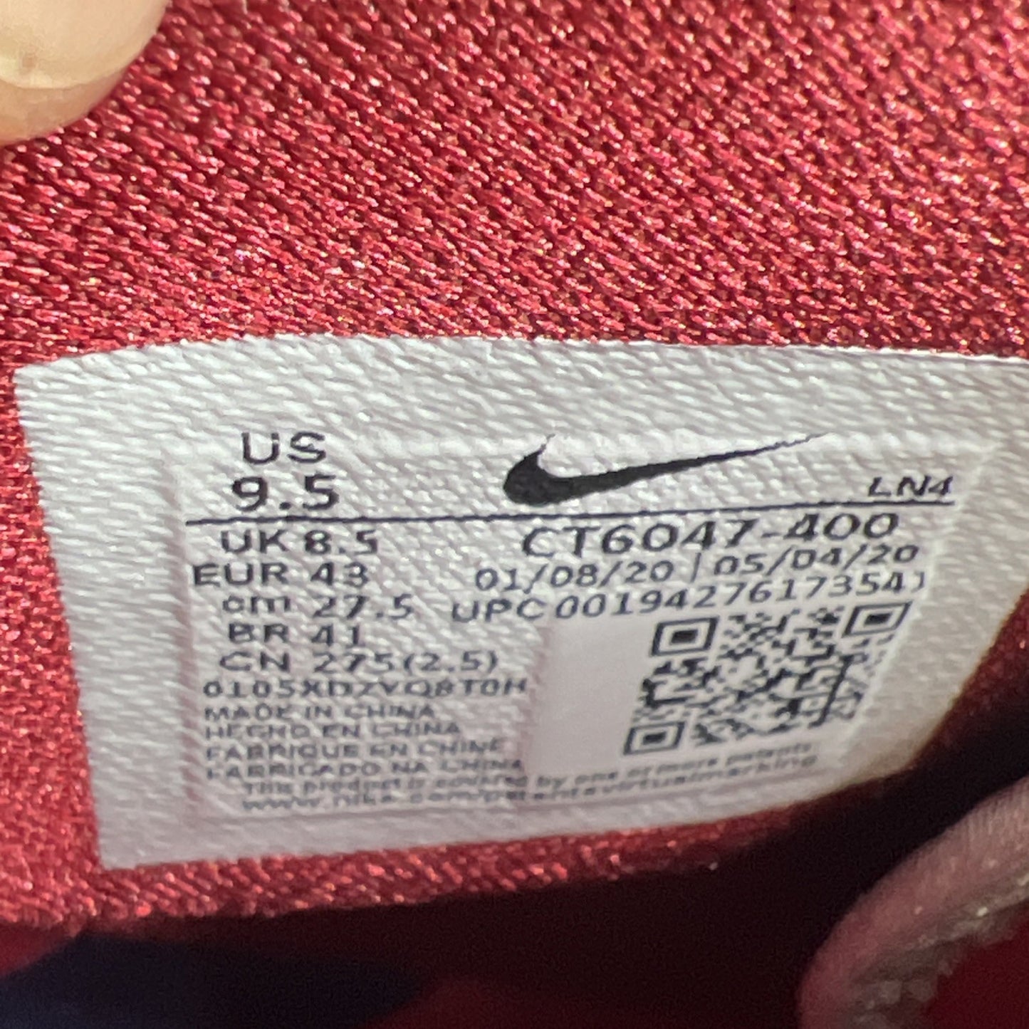 Size 9.5 - Nike LeBron 17 LeBron 4 Cold Blue Graffiti (CT6047-400)