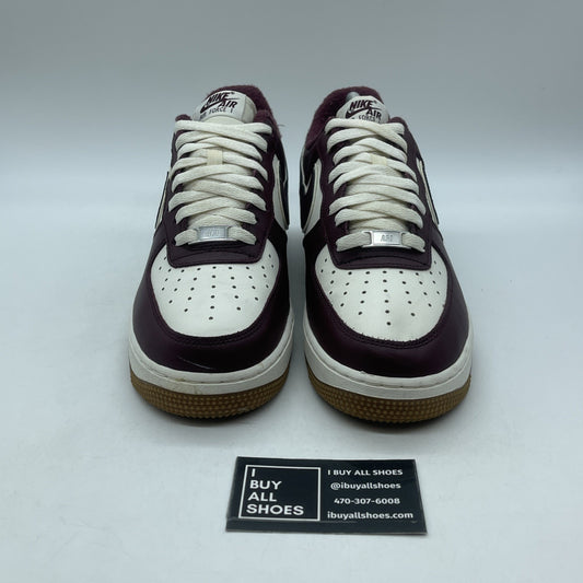 Size 8 - Nike Air Force 1 '07 LV8 College Pack - Night Maroon (DQ7659-102)