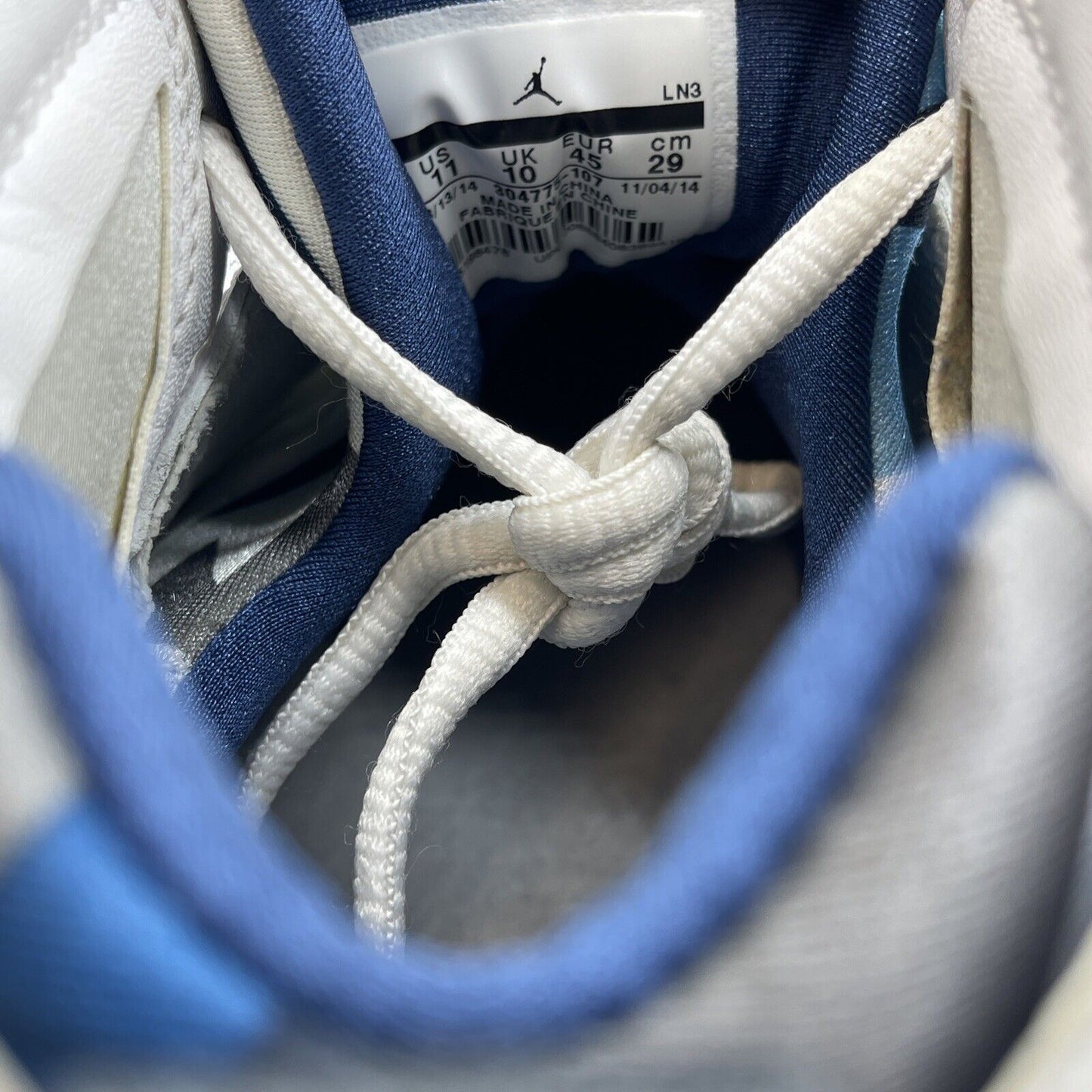 Size 11 - Air Jordan 7 Retro 2015 French Blue White Grey Leather (304775-107)