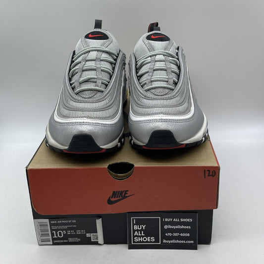 Size 10.5 - Nike Air Max 97 OG Silver Bullet Grey White Leather (DM0028-002)