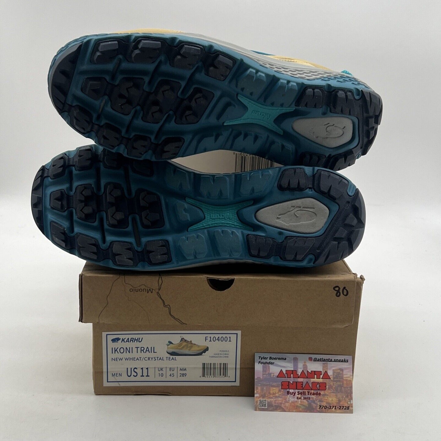 Size 11 - Karhu Finnish Sportsbear Ikoni Trail Wheat Teal Shoes (F104001)