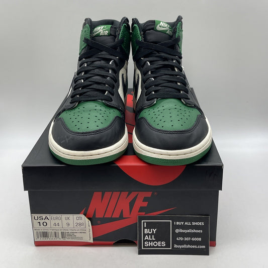 Size 10 - Air Jordan 1 Retro High OG Pine Green 2018 (555088-302)