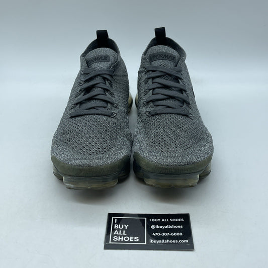 Size 9.5 - Nike Air Vapormax Flyknit 2 Wolf Grey Black Suede (942842-002)