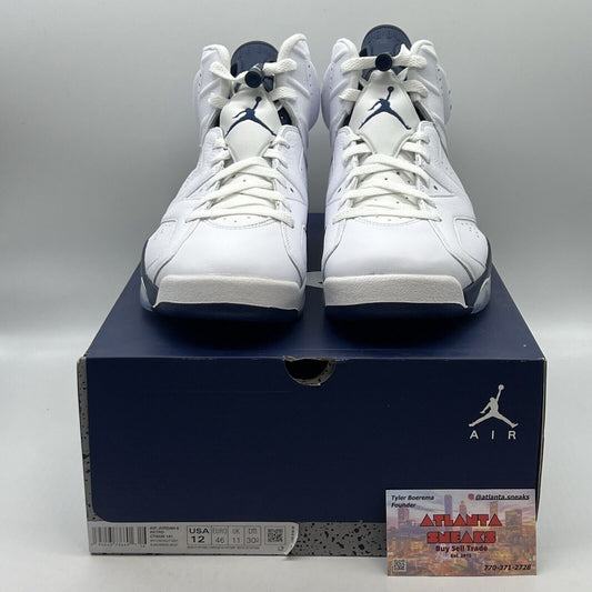 Size 12 - Jordan 6 Retro Midnight Navy Brand New Og All White