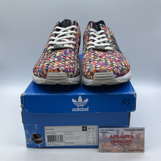 Size 9.5 - adidas ZX Flux Prism Black Pink White Purple Suede Leather (M19845)