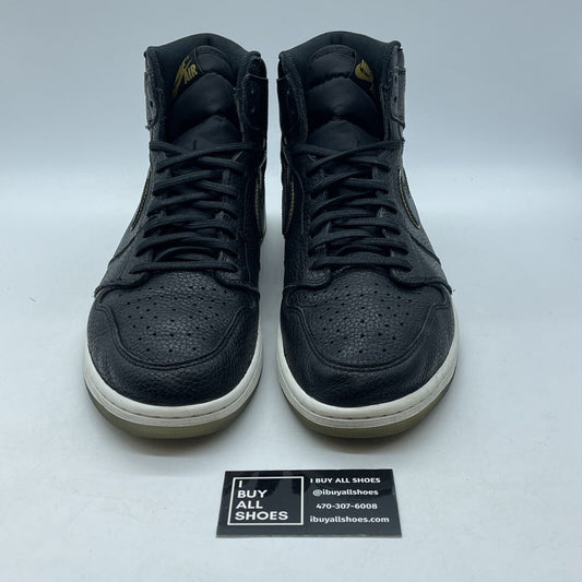 Size 13 - Air Jordan 1 Retro OG High City of Flight Black Gold (555088-031)