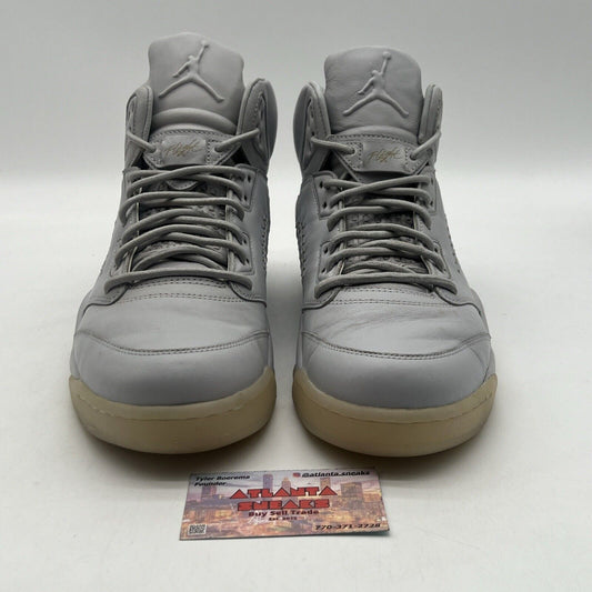 Size 11.5 - Air Jordan 5 Retro Premium Pure Platinum Leather (881432-003)
