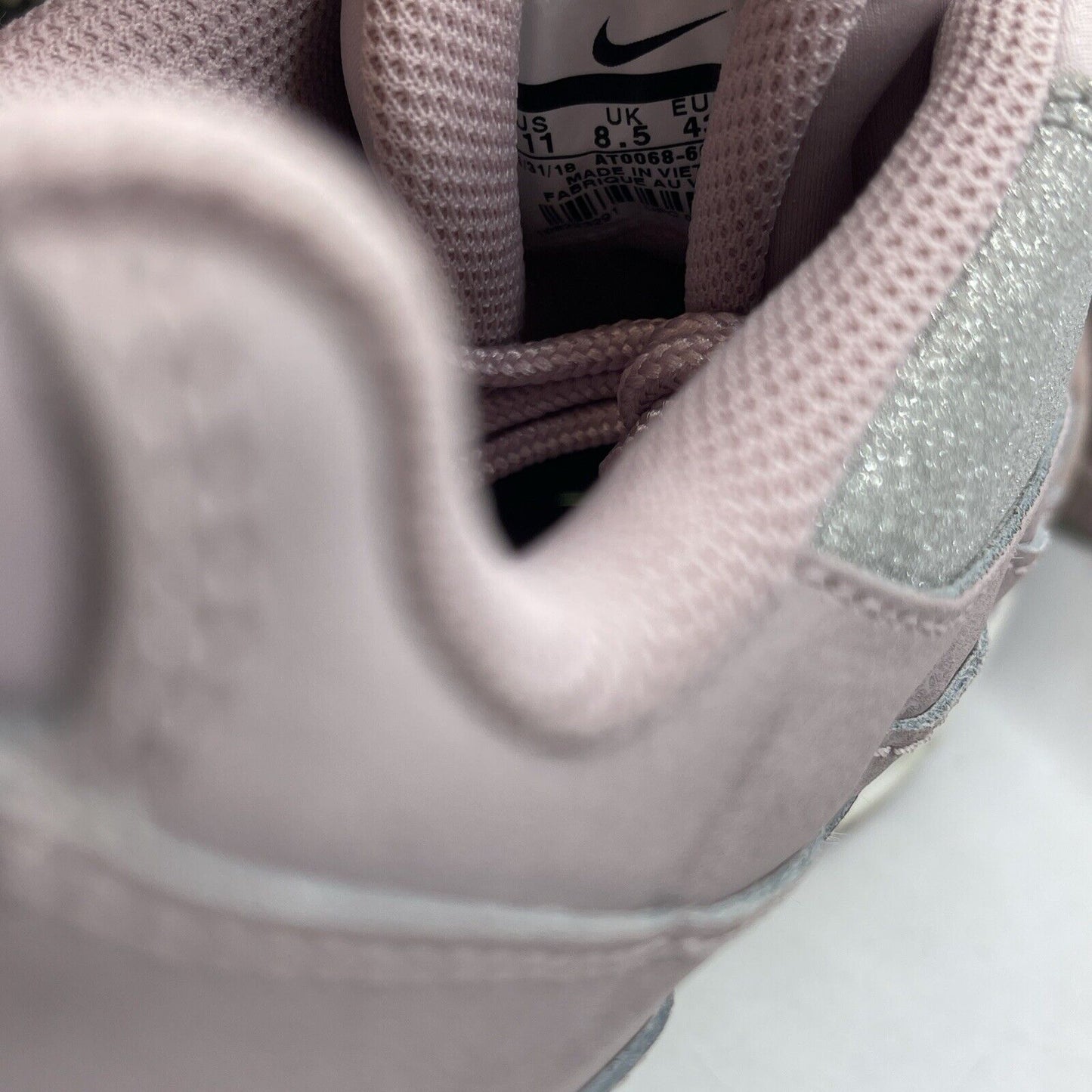 Size 11W - Nike Air Max 95 SE Particle Rose Pink Silver White Suede (AT0068-600)
