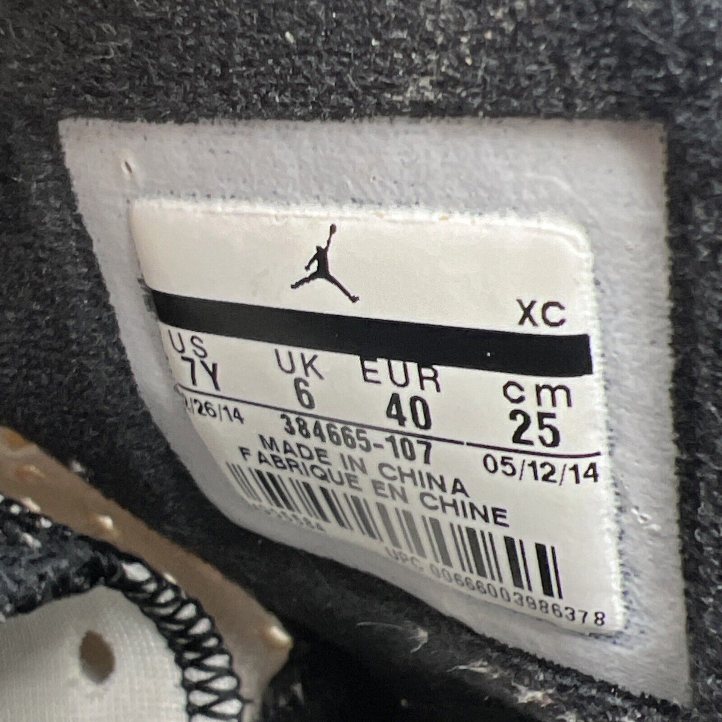 Size 7Y - Air Jordan 6 Retro 2014 Sport Blue (384665-107)