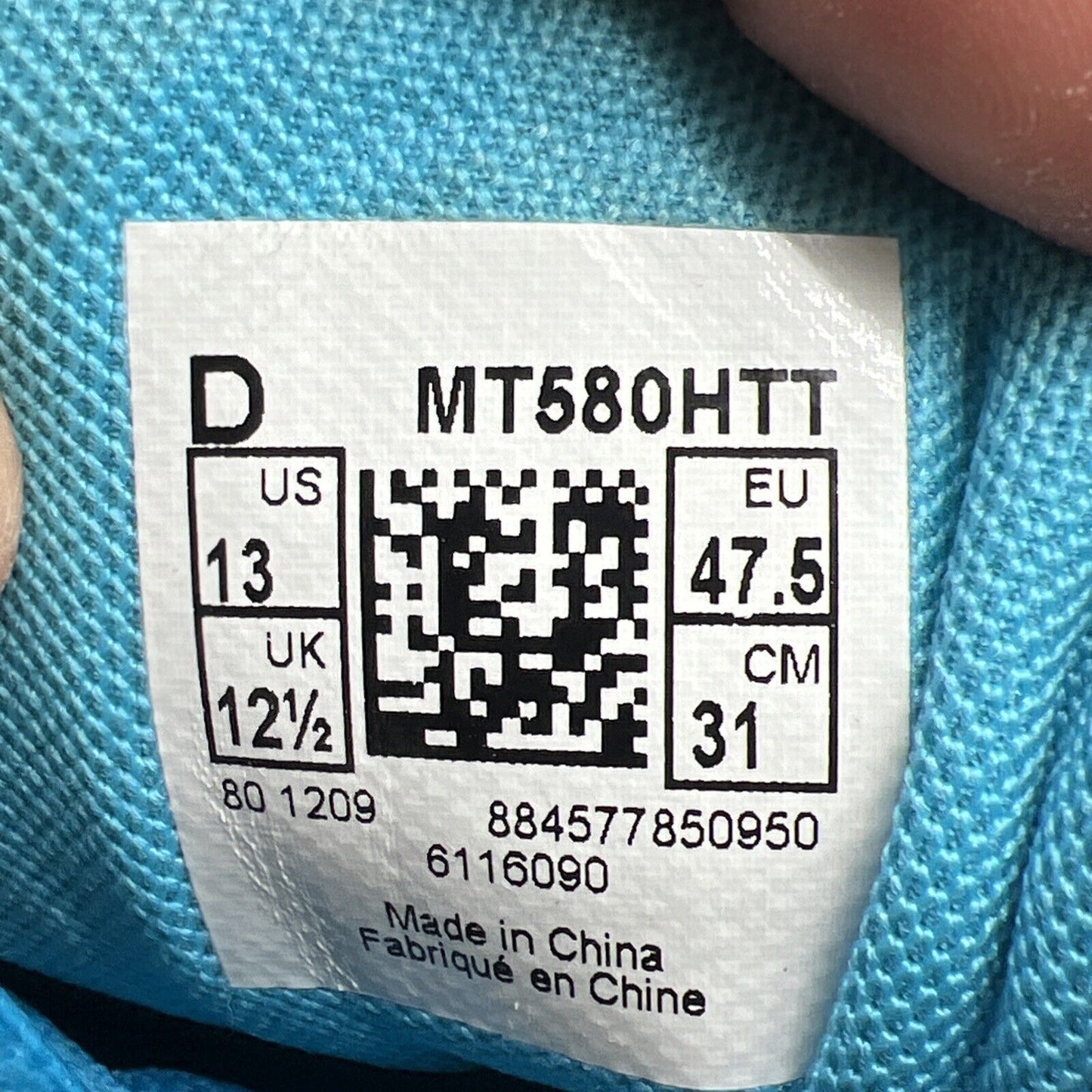 Size 13 - New Balance MT580 Grey/Black-Blue (MT580HTT)