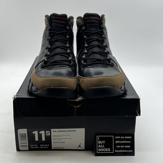 Size 11.5 - Air Jordan 9 Retro 2012 Olive (302370-020)