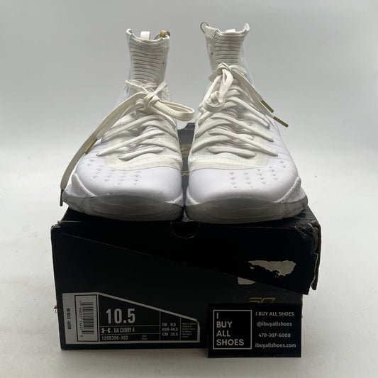 Size 10.5 - Under Armour Curry 4 2017 White Gold (1298306-102)