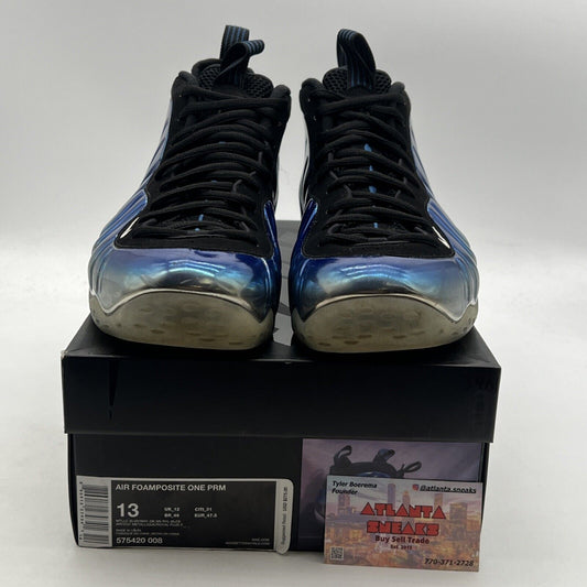 Size 13 - Nike Air Foamposite One PRM Blue Mirror (575420-008)