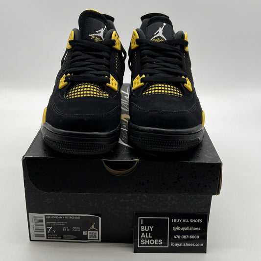 Size 7 - Air Jordan 4 Retro Mid Thunder (408452-017)