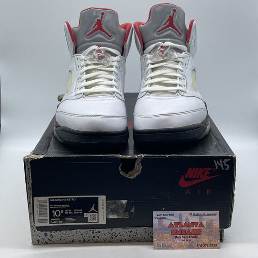 Size 10.5 - Jordan 5 Retro Mid Fire Red White Black (DA1911-102)