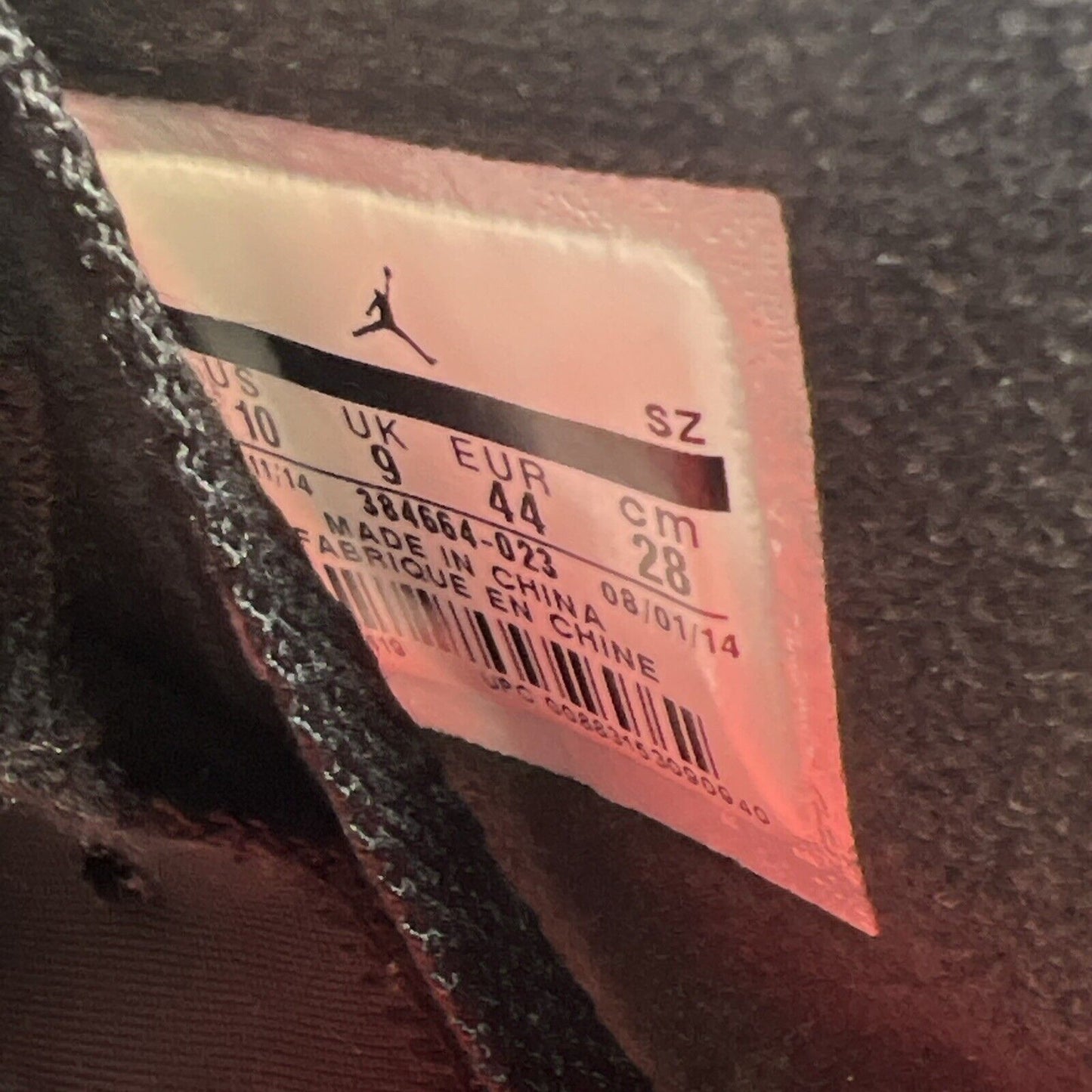 Size 10 - Air Jordan 6 Retro Infrared Black 2014 (384664-023)
