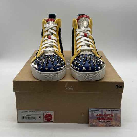 Size 11 - Christian Louboutin Orlato Multicolor High Top Sneaker