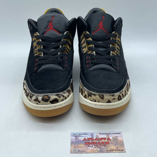 Size 9.5 - Air Jordan 3 Retro SE Animal Instinct Brown Black Suede (CK4344-002)