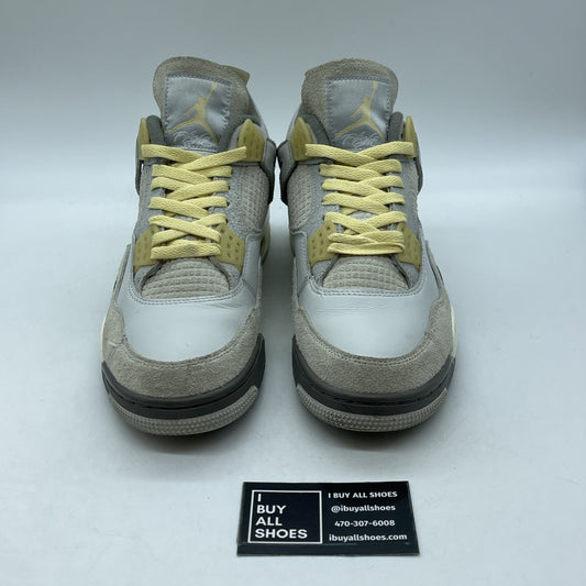 Size 9.5 - Jordan 4 Retro SE Low Craft Grey Suede Leather (DV3742-021)