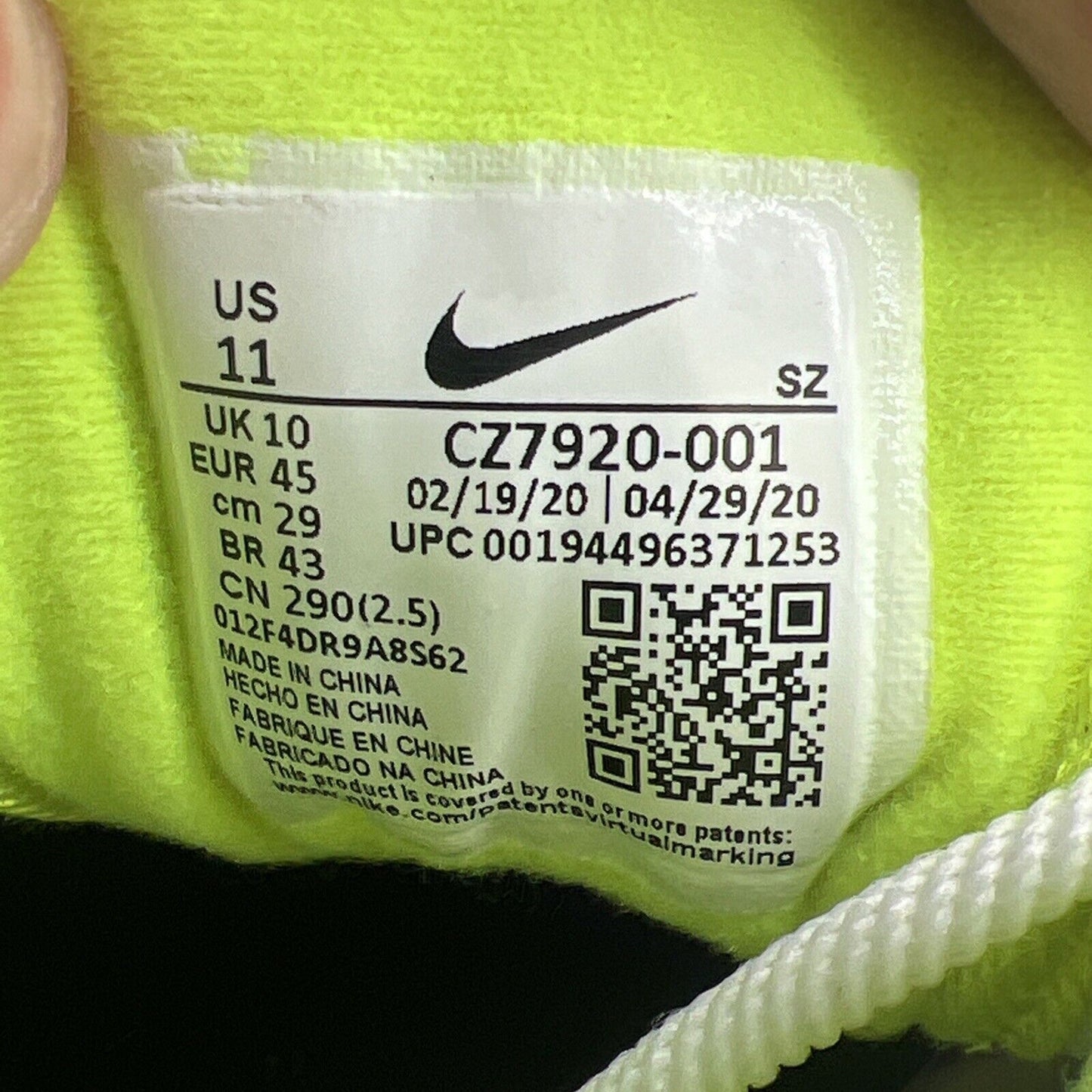 Size 11 - Nike Air Max 1 90s Water Sports (CZ7920-001)