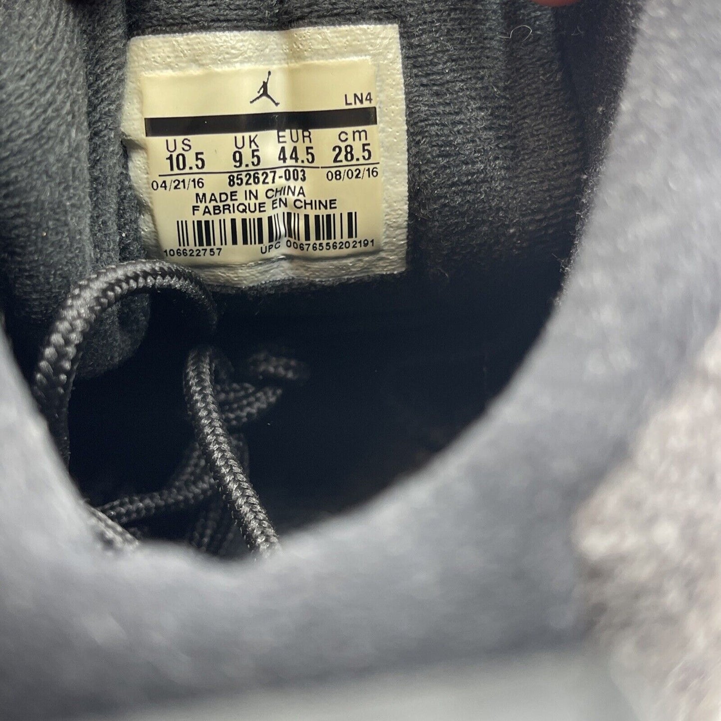 Size 10.5 - Air Jordan 12 Retro Wool Black Grey (852627-003)