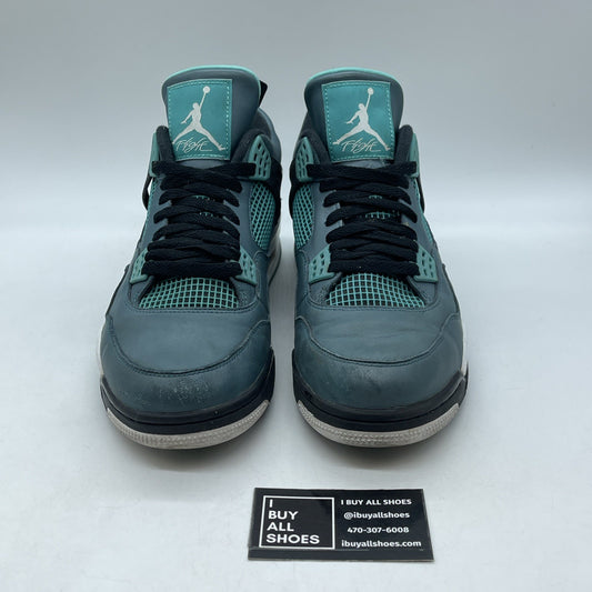 Size 11.5 - Air Jordan 4 Retro Teal Black White Leather (705331-330)