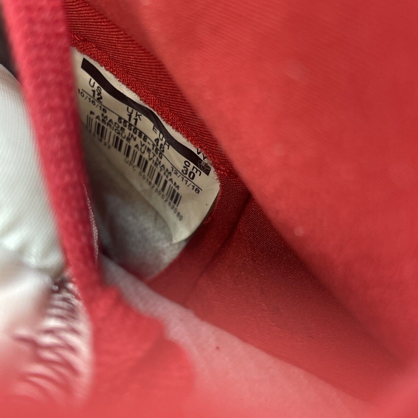 Size 12 - Air Jordan 1 Retro OG High Phantom Red White Leather (555088-160)