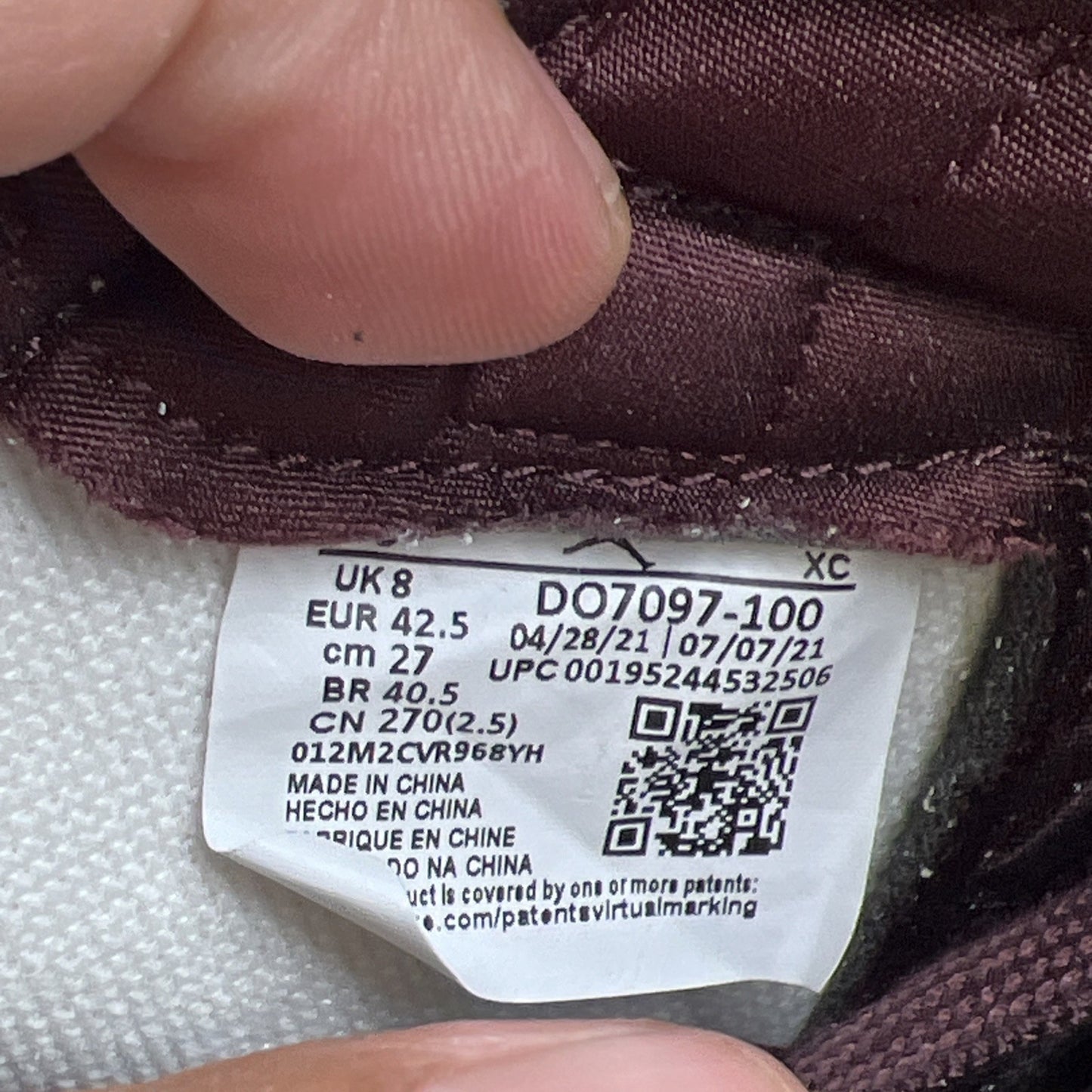 Size 9 - Air Jordan 1 OG x A Ma Maniere High Airness (DO7097-100)