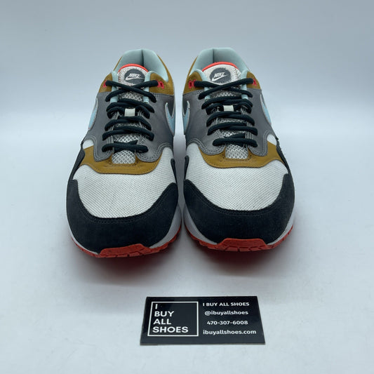 Size 11.5 - Nike Air Max 1 Graffiti Black White Grey Suede Leather (CZ8138-100)