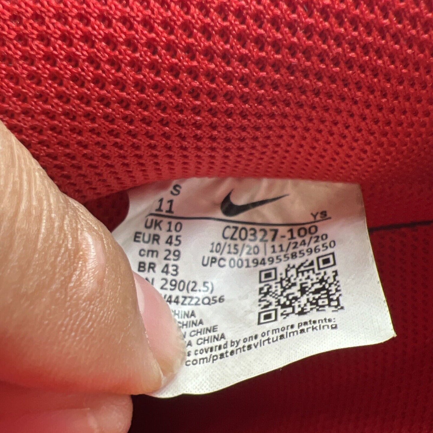 Size 11 - Nike Urbanstar x Air Force 1 '07 LX HELLO Pack - White University Red