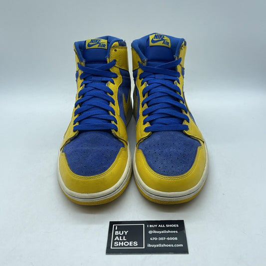 Size 11 - Air Jordan 1 Retro OG High Laney Yellow Blue Suede (555088-707)