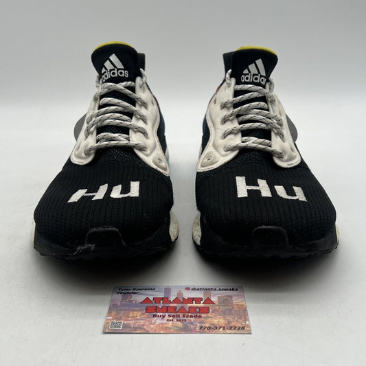 Size 12 - adidas Pharrell x Solar Hu Glide Black Yellow Blue (BB8041)