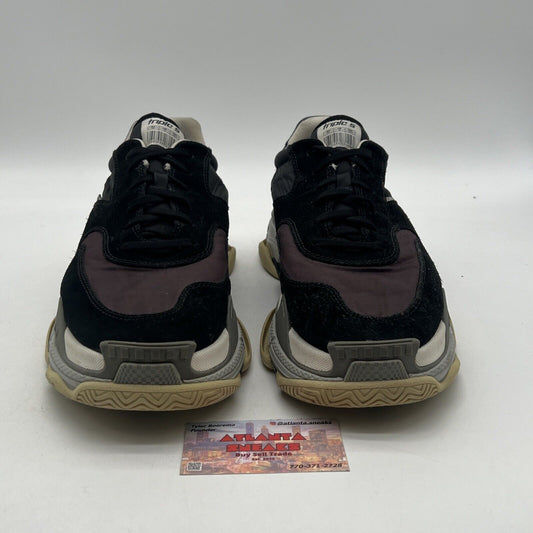 Size 12 - Balenciaga Triple S Sneaker Bordeaux Black