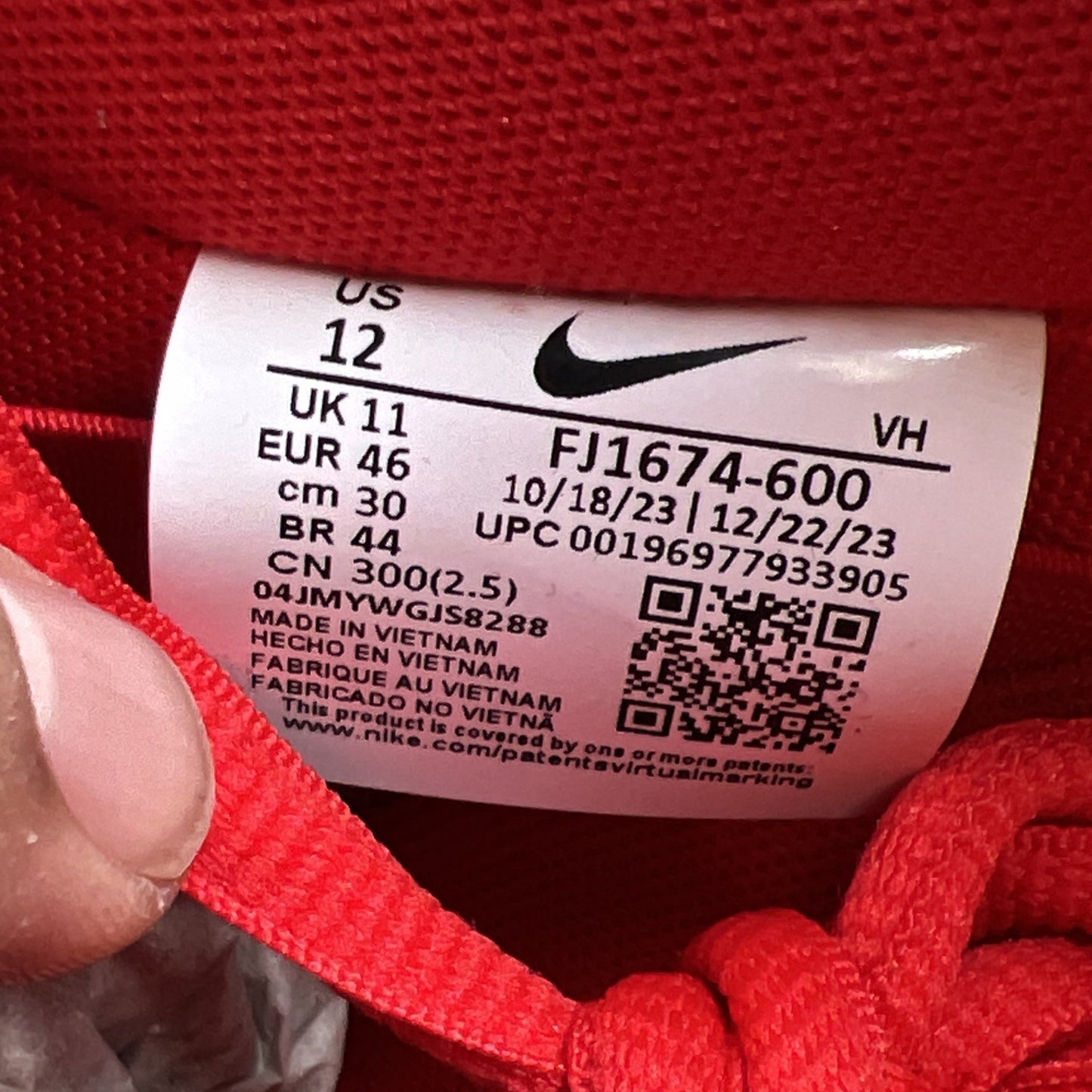 Size 12 - Nike SB Dunk Low Pro University Red Gum Sneakers 2024 (FJ1674-600)
