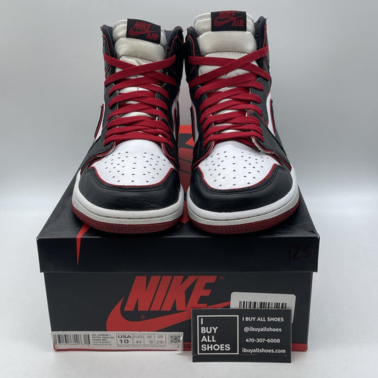 Size 10 - Jordan 1 Retro High OG Bloodline 2019 White Black (555088-062)