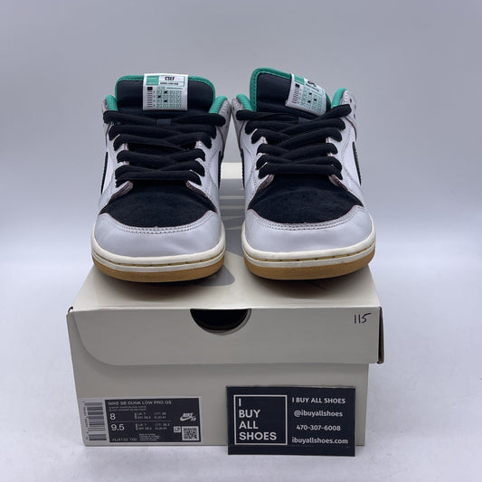 Size 8 - CSEF x Nike Dunk SB Low White Clear Emerald (HJ4132-100)