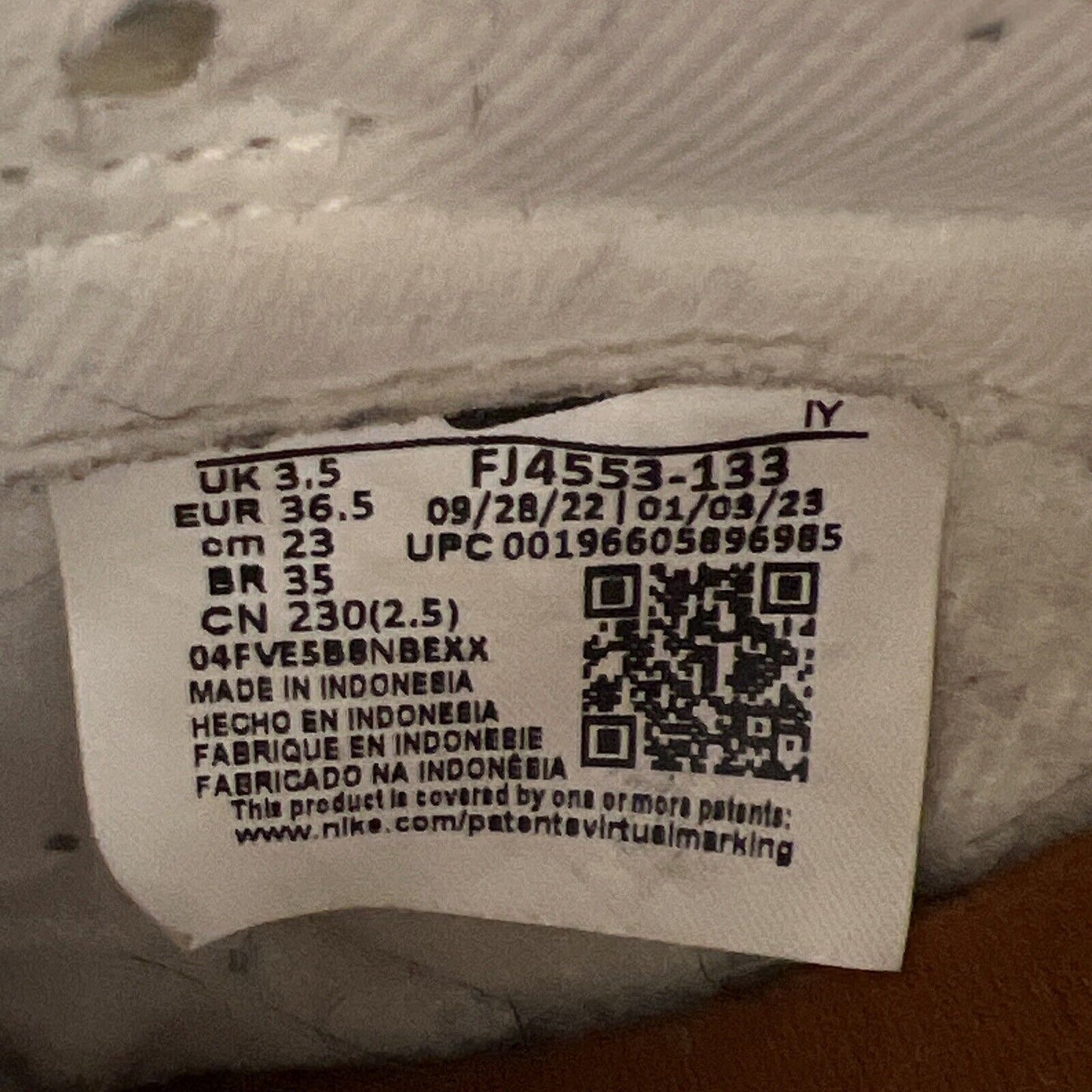 Size 6Y - Nike Dunks X Needlework White And Grey (FJ4553-133)