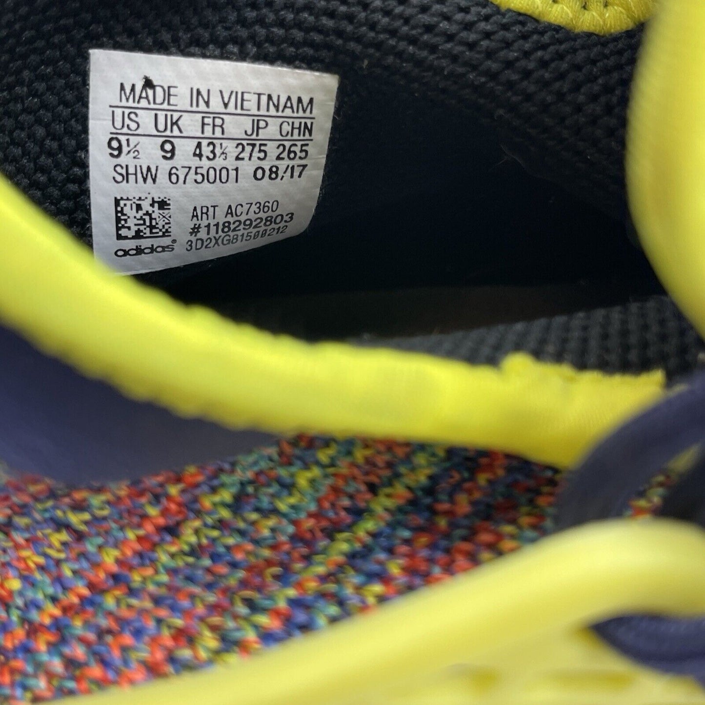 Size 9.5 - adidas Pharrell x NMD Trail Human Race Yellow White (AC7360)