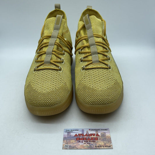 Size 14 - PUMA Clyde Court Title Run Yellow Gold Suede Leather (192898-01)