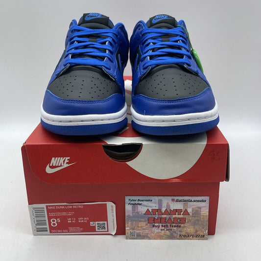 Size 8.5 - Nike Dunk Low Hyper Cobalt Black Blue White Leather (DD1391-001)