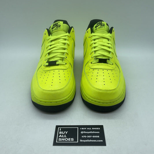 Size 10 - Nike Air Force 1 Green Black Leather Suede (488298-703)