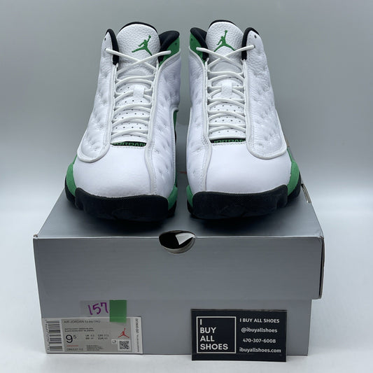 Size 9.5 - Air Jordan 13 Retro Lucky Green 2020 Suede Leather (DB6537-113)