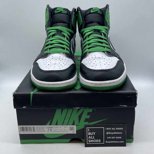 Size 13 - Air Jordan 1 Retro OG High Lucky Green White Black Leather (DZ5485-031