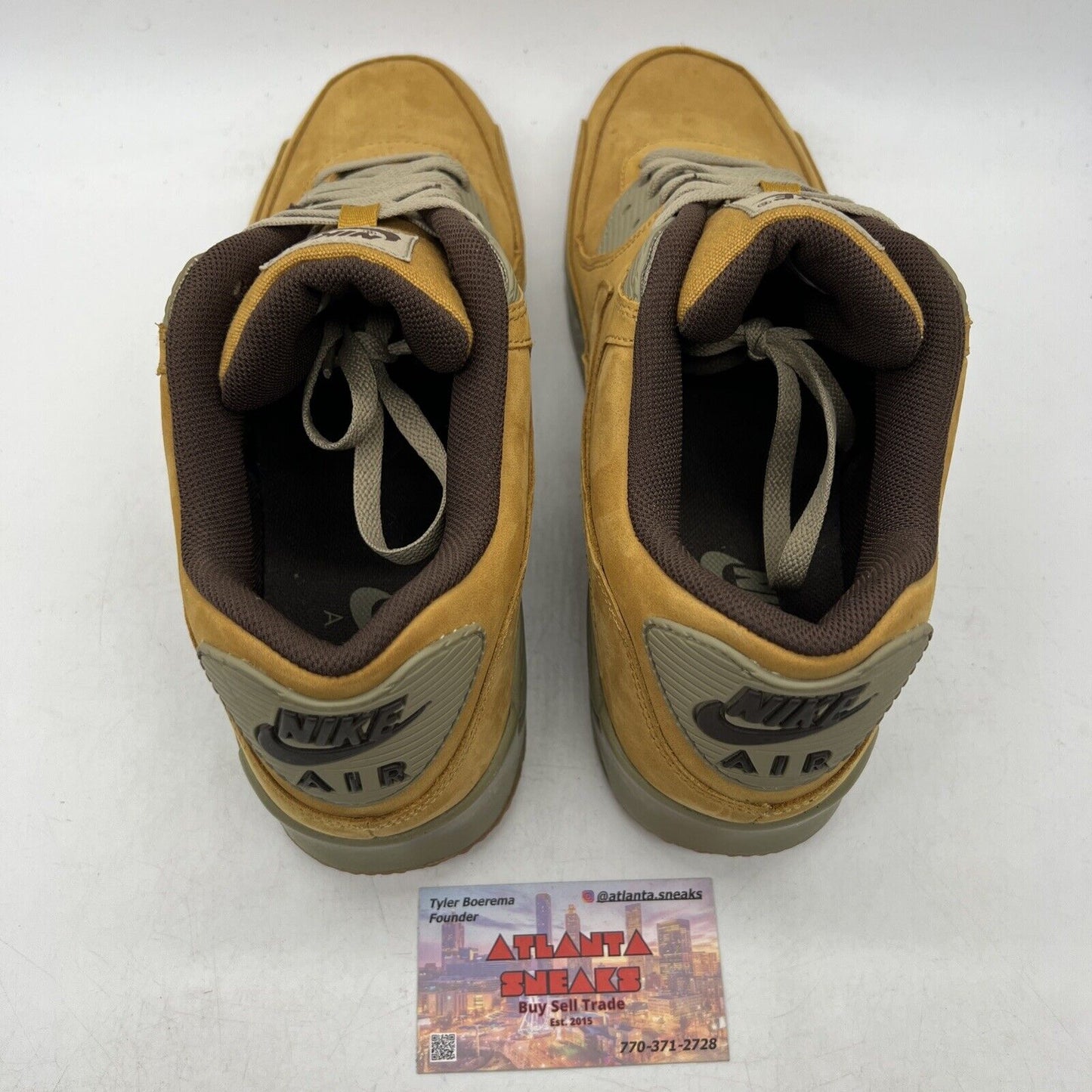 Size 11.5 - Nike Air Max '90 Winter Premium Brown Suede Green (683282-700)